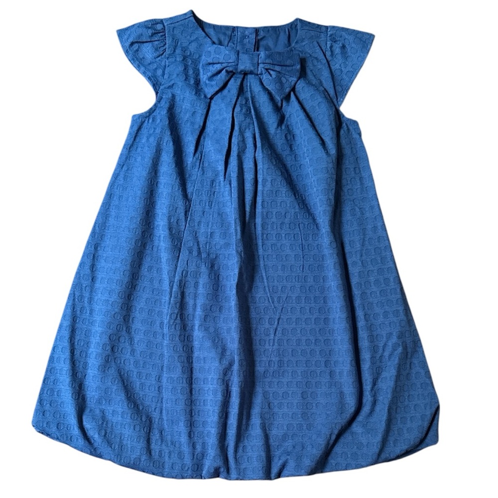 Gymboree Blue Casual Kids Dress with Bow